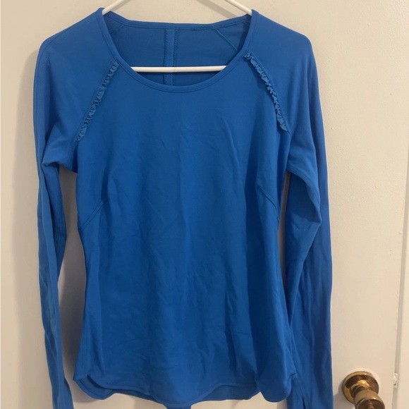 lululemon athletica Bright Blue Long Sleeve Top - Picture 1 of 5